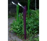 LUTEC LED Spießleuchten Set inc Solarpaneel Violet 1 Watt [B-Ware]