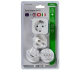 Vivanco Reisestecker Set Welt Typ C Steckdose Travel Adapter Set 4 teilig 