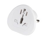 Vivanco Reisestecker Reiseadapter Welt auf Europa Weiß 