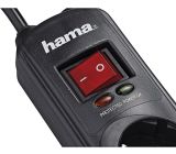 Hama 6- Fach Steckdosenleiste mit Schalter Überspannungschutz 1,5 m 