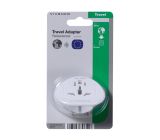 Vivanco Reisestecker Reiseadapter Welt auf Europa Weiß 