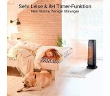 Midea NTH20-18MRA Keramik Digital Heizlüfter mit Fernbedienung Schwarz