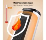 Midea NTH20-17BR DIGITAL Keramik Heizlüfter Weiß/Schwarz