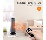 Midea NTH20-18MRA Keramik Digital Heizlüfter mit Fernbedienung Schwarz