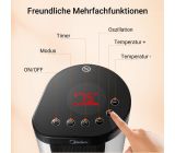 Midea NTH20-17BR DIGITAL Keramik Heizlüfter Weiß/Schwarz