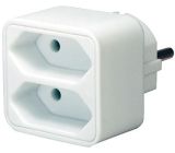 Brennenstuhl 2 Fach Steckdosenadapter Mehrfachsteckdose mit Berührungsschutz 