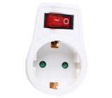 Hama Zwischenstecker mit Schalter Steckdosenadapter Stecker Weiß