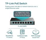  TP-Link TL-SG108PE Managed PoE Switch, 8 Port Gigabit Network [B-WARE]