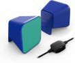 SPEEDLINK SNAPPY Stereo Speakers Lautsprecher Boxen für PC Laptop USB Kabel TOP blau-türkis (B-WARE)