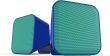 SPEEDLINK SNAPPY Stereo Speakers Lautsprecher Boxen für PC Laptop USB Kabel TOP blau-türkis (B-WARE)
