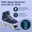HUDORA LED Roller Skates Rollschuhe Leucht Kinderrollschuhe f&uuml;r Jungen/M&auml;dchen 29/30