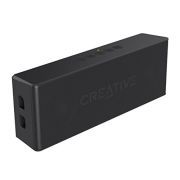 Creative (B-WARE) MUVO 2 Leistungsstarker (Kompakter Wetterfester Wireless Bluetooth Lautsprecher für Apple iOS/Android Smartphone, Tablet/MP3) schwarz