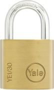 YALE Vorhängeschloss 30mm Messing Koffer Schloss inkl. 3 Schlüssel