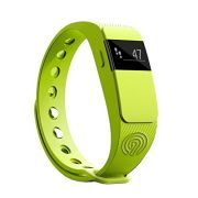 NINETEC Smartfit F2 Grün Fitness Tracker Bluetooth 4.0 Sport Armband Schrittzähler Aktivitätsarmband Fitnessarmband Sportuhr mit Schlafanalyse Kalorienanalyse SMS Anrufe