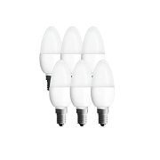 6x Osram A+ LED-Leuchtmittel Plastik 5,7 W E14, Weiß 955509