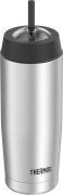 THERMOS Cold Cup Thermobecher- Isolierbecher- 470ml Edelstahl inkl. Trinkhalm