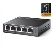 TP-Link TL-SF1005P 5-Port Fast Ethernet PoE Switch mit 4 PoE+ Ports (67 Watt, geschirmte RJ-45 Ports, 250m Übertragungsabdeckung im Extendmodus, Plug-and-Play Installation, lüfterlos) Schwarz, v2.0 [B-WARE]