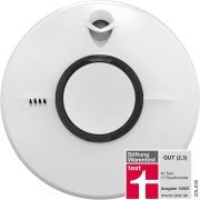 Fire Angel ST-622-DET Q-Label Rauchmelder 10 Jahre Batterie Lebensdauer, Thermoptek P-Line, Stiftung Warentest 1/2021 Gut