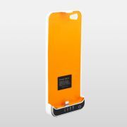NINETEC 2600mAh Power Case + Schutzhülle 2in1 mit Akkufunktion Power Bank für iPhone 5S 5C 5 White