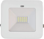 Müller-Licht Pete 20 W Sensor LED-Außenstrahler mit Bewegungs- und Dämmerungssensor, tageslichtweiß (6500 K), IP65 geschützt, 1500 lm, für Drinnen und Draußen, Direktanschluss Weiß + Sensor