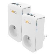 LEA NetSocket 200+ Nano Pack Powerline-Adapter (CPL, 200 Mbit/s, 2 Ethernet-Buchsen)