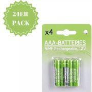 ANDERSSON AAA Rechargeable Batteries Wiederaufladbar 1.2 V 500 mAh [24er PACK] 