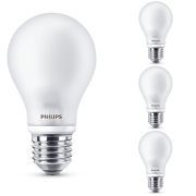 Philips 4er Set LED Leuchtmittel, matt, E27, 7w ersatz 60 W, 2700 K, 806 lm, A++