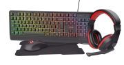 Trust ZIVA Kabelgebunden 4-in-1 Gaming-Bundle Maus, Tastatur, Kopfhörer, Mauspad