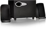 Speedlink (B-WARE) Mace Aktiver-Lautsprecher (Bassreflex Öffnung, Downfire-Technik, zuschaltbarer Bass Boost Funktion, Holzgehäuse) schwarz