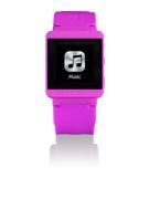 Lenco MP3 Sportwatch-100 Bluetooth Sportuhr mit MP3 (Micro-USB, Touchscreen, Schrittzähler, spritzwassergeschützt nach Norm IPX-4, Silikon-Uhrarmband) pink