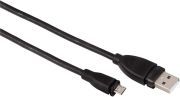 Hama Mikro USB Kabel 2.0 USB Kabel für Tablet Handy Laptop Smartwatch Schwarz 