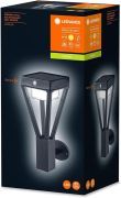 LEDVANCE LED Endura Solar Bouquet Wall Sensor Außenleuchte Wandlampe mit Bewegungsmelder 36,5 cm Schwarz