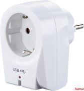 Hama Steckdosenadapter mit 2x USB Steckdose Ladegeräte