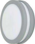 Eco Light® GX53 LED Außenwandleuchte Wandlampe Deckenleuchte RUND 14,0 cm Grau