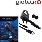 Gioteck Online Gaming Kit für PS4 Wired Headset mit Ladekabel, Griffe Kopfhörer [B-WARE]