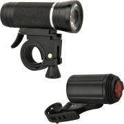 Fischer Fahrrad Beleuchtungs-Set 30/15 Lux Front- und Rückleuchte IP44 85348