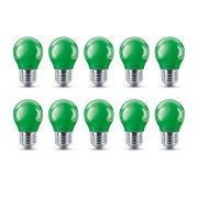 Philips E27 LED grün Partybeleuchtung Leuchtmittel 25W Garten Licht [10er]