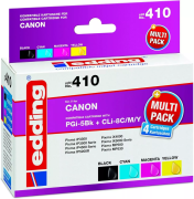 edding Druckerpatrone EDD-410 Ersetzt:Canon PGI-5BK/CLI-8C/M/Y Multipack 4ER