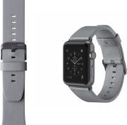 Belkin klassisches Lederarmband geeignet für die Apple Watch Series 4, 3, 2, 1 / 38mm Grau