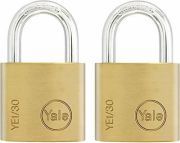 Yale Vorhängeschloss Vorhangschloss 30mm Bügelschloss Innen Koffer Schloss [2er-Pack]