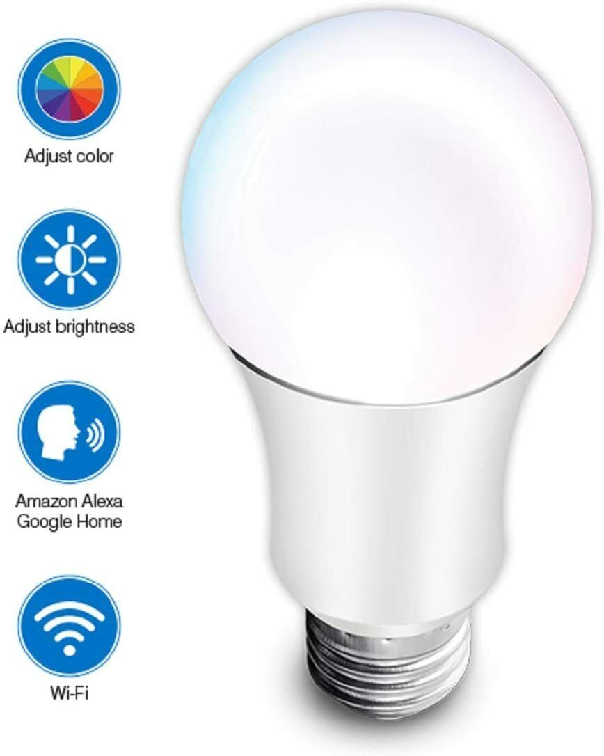 Hauppauge mySmarthome LED Lampe E27 Wifi Glühbirne RGB 6W 