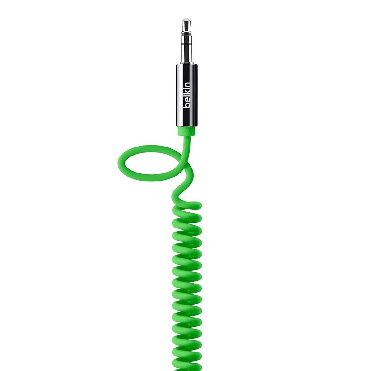 Belkin MIXit AUX-Spiralkabel 3.5mm Klinke 1.8m Grün