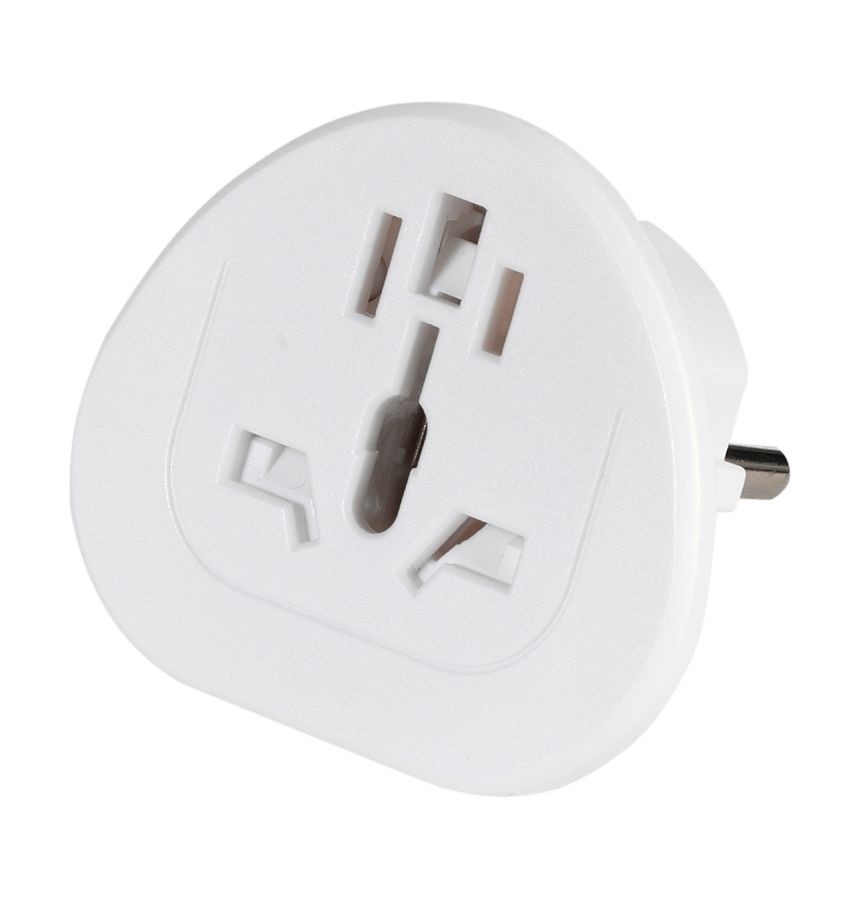 Vivanco Reisestecker Reiseadapter Welt auf Europa Weiß 
